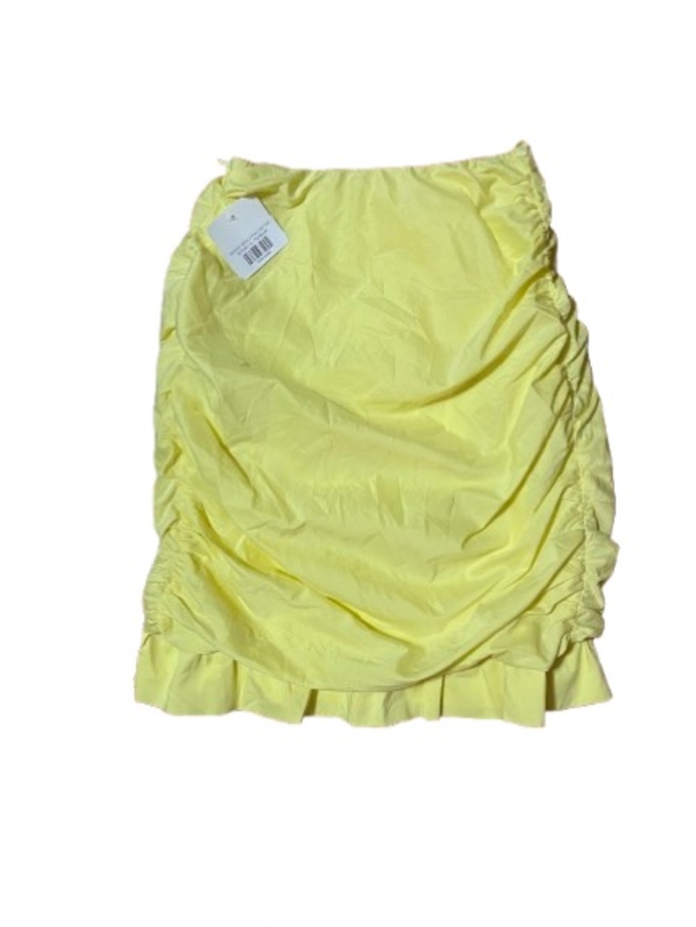 NWT Alamour Yellow Ruched Skirt - Women's Summer Skirt Size Small